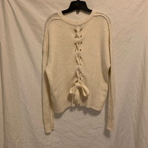 SOLD LINE The Label Tie Back Knit Sweater